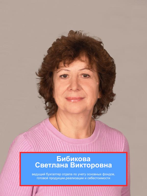БИБИКОВА Светлана Викторовна